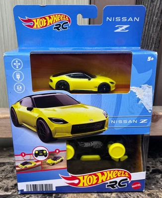 Hot Wheels RC Nissan Z Yellow Remote Control Car 1:64 Scale Mattel NEW - Image 1 of 4