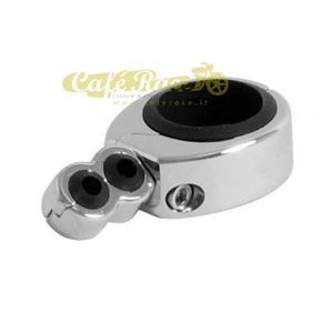 Abrazadera Pasacables Doble para Pesas Diámetro Ø32 MM Aluminio Cromado - Imagen 1 de 1