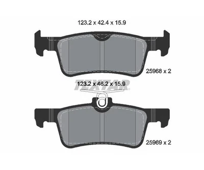 Textar Juego Pastillas de Freno de Disco Eje Trasero para Peugeot 2596801 - Imagen 1 de 2