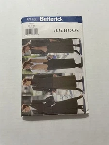 Butterick Sewing Pattern 5752 J.G. Hook Jacket Belt Vest Skirt Cut Size 22 - Picture 1 of 3