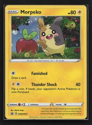 Morpeko Promo SWSH: Sword & Shield Promo Cards SWSH031 NM - Image 1 of 2