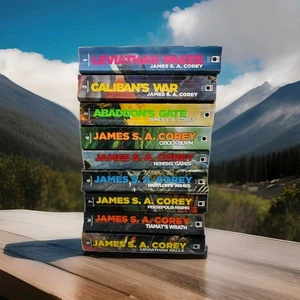 The Expanse Series Books 1–9 Complete Set James S.A. Corey Sci-Fi Collection - Foto 1 di 15