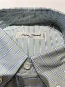 Finamore Napoli men's dress shirts.Cotton, Italian. SizeM(15.75) regular fit - Picture 1 of 5
