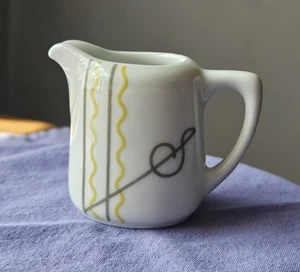 Black Knight China Mini Creamer 1930s Art Deco Helen K. Salsburg - Picture 1 of 6