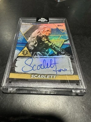 2021 TOPPS WWE FULLY LOADED SCARLETT AUTO #/25 SAPPHIRE NXT FUTURE STARS #15/25 - Image 1 of 2