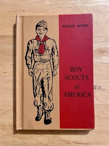 1968 Vintage BSA Wood Work Merit Badge Hardback Book - Picture 1 of 3