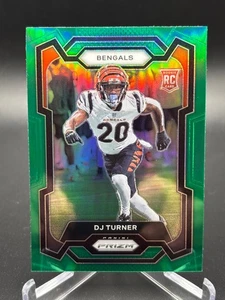 2023 Prizm DJ Turner Rc Rookie Green Prizm No. 319 - Picture 1 of 10