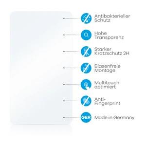 upscreen Schutzfolie für Microtech CoreBook CB15I3 Anti-Bakteriell Displayfolie - Bild 1 von 5