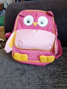 Pink Owl Toddler/Preschool Insulated Backpack By Navigate New In Bag Shop Stock - Picture 1 of 8