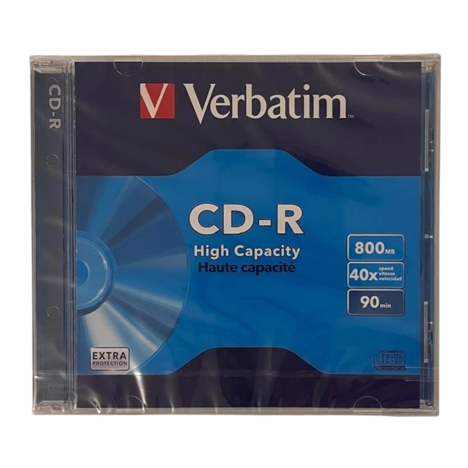 Verbatim CD- R 800 MB CD-R Rohling 1 Stück NEU & OVP - Bild 1 von 2