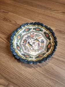 VINTAGE MAKKUM KERAMIK GROSSE 10" SCHALE HANDBEMALT WUNDERSCHÖN! - Bild 1 von 9