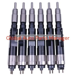 6PCS Fuel Injector 095000-5160 fit John Deere Excavator 370C w/ 6068 6081 Engine - Picture 1 of 4