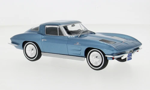 Chevrolet Corvette (C2) Stingray blu dal 1963 al 1/24 di IXO WhiteBox WB124232 - Immagine 1 di 1