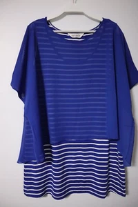 Virtuelle blue/white 2 piece top size XXS - Picture 1 of 2