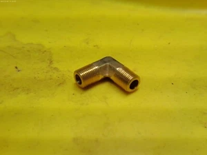 1/8" STECKER NPT Messing 90 GRAD WELLENBOGEN - Bild 1 von 1