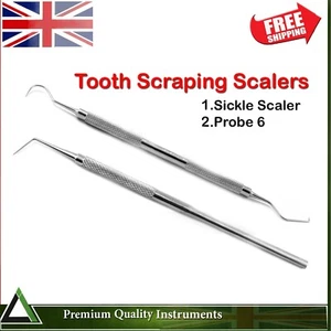 Teeth Cleaning Instruments Tooth Calculus Remover Plaque Dental Hygiene Tools - Picture 1 of 3