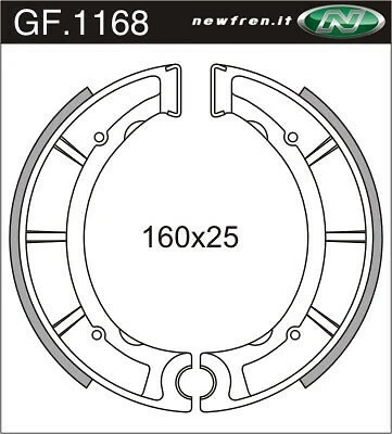 Zapatas de freno delanteras aptas para Yamaha DT250 1975 1976 1977 1978 1979 1980 1981  Foto 1 de 1