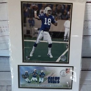 Peyton Manning 16" X 12" Postal Service Stamp Matted Photos 2004 James Harrison  - Picture 1 of 9