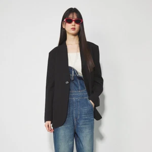 Mujer THE ROW Primavera Suelta Solapa Frontal Hombro Mangas Largas Chaqueta Top Traje - Imagen 1 de 25