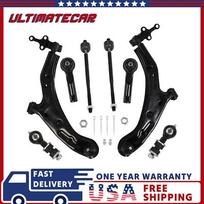 Front Lower Control Arms Sway Bars Tie Rods Kit For 2000-2006 Nissan Sentra - Image 1 of 4