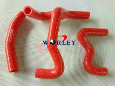 For 2012-2023 KTM 50 SX SXS MINI 50cc/49cc 2015 2016 silicone radiator hose RED - Image 1 of 4