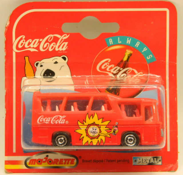 Kit 2 Brinquedo Miniatura Ônibus Coca Cola e Pepsi Coleções