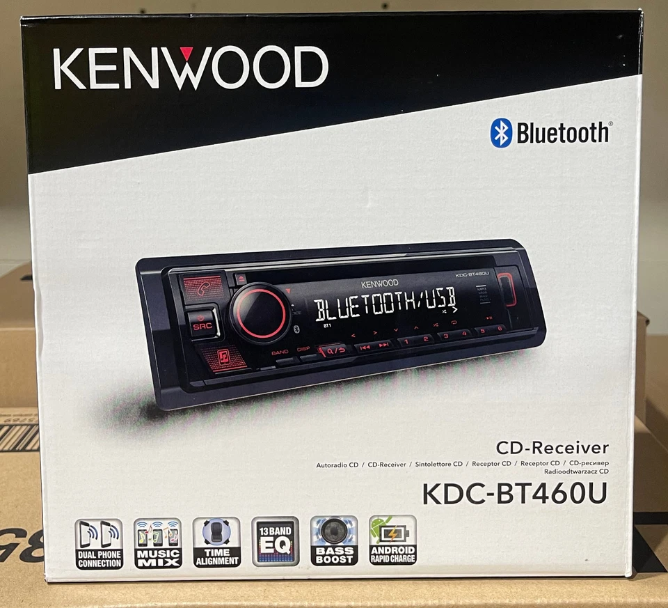 019048232526 Kenwood KDC-BT460U car media receiver Black 200 W Bluetooth KENWOOD