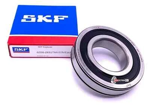 SKF 6208 2RS1 TN9 VE167 Deep Groove Ball Bearing, Rubber Sealed 40x80x18 mm - Picture 1 of 6