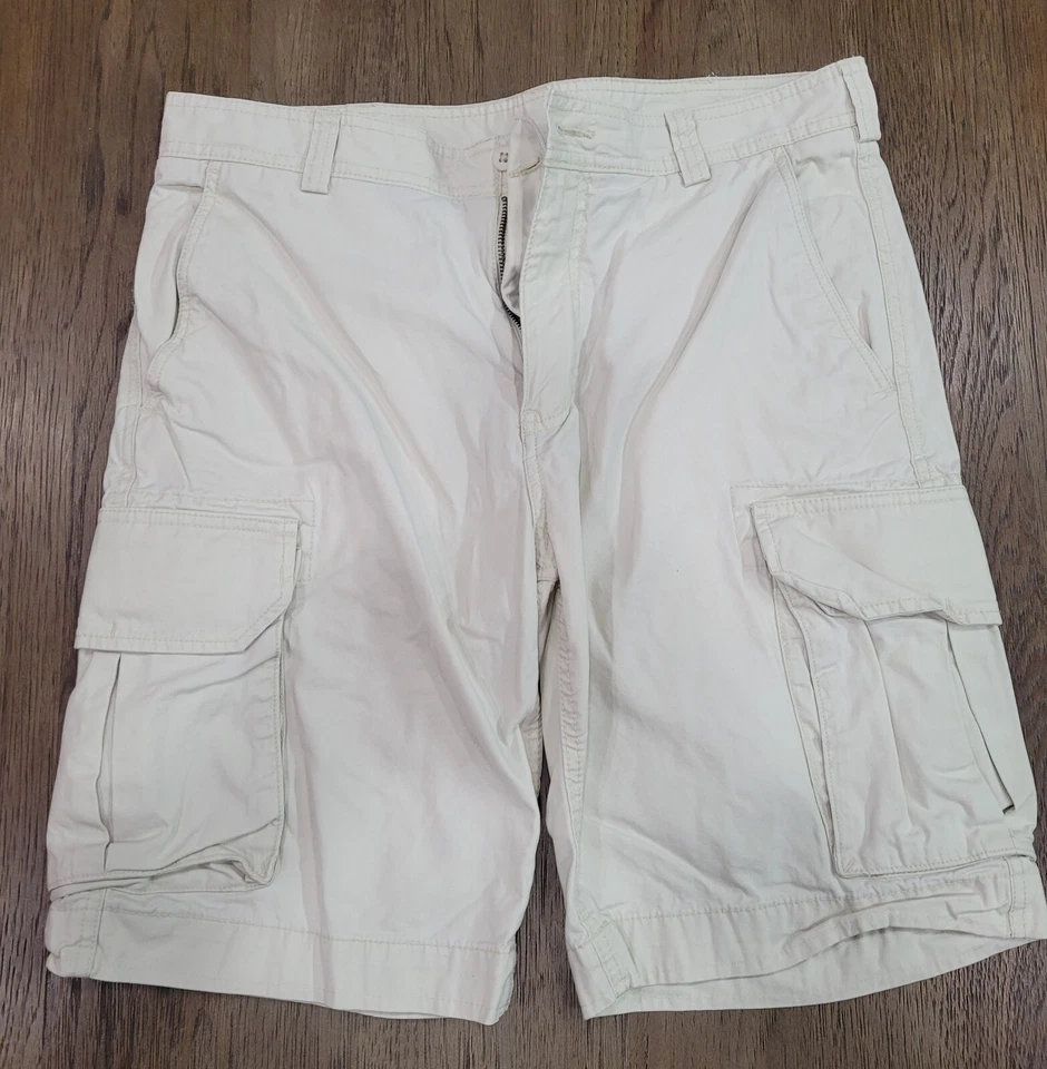 "Pantalones Cortos Carga Cremieux Premium Algodón 33"" Cintura Tostada" Foto 1 de 4