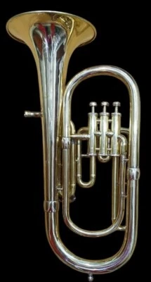 Baritone Marching Band Horn Orchestra & Jazz Musical Instrument Brass Polish - Image 1 of 4