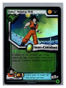 1x DBZ CCG GOKU TALADRO AUXILIAR VISTA PREVIA 2 HOLO FOIL DRAGON BALL Z LIMITED - Imagen 1 de 1