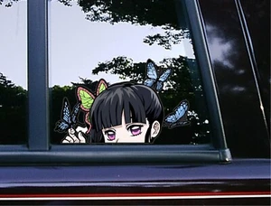 Kanao Peeker Peeking Vinyl Car Decals Anime Demon Slayer Manga Book Stickers - Picture 1 of 5