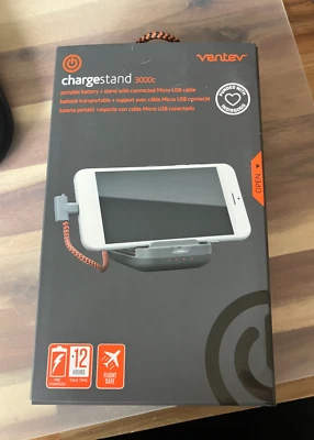 3000c Micro USB Charge Stand & Portable Battery w/ micro usb cable - New in Box - Image 1 of 4