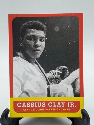 2021 Topps People's Champ Collection #5 Cassius Clay Vs. Jones Pre-fight Hype - Image 1 of 2