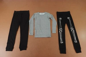 Toddler Size 5T Snug Fit Green Check Long Sleeve Black Pants 3 Piece PJ Set NWT - Picture 1 of 8