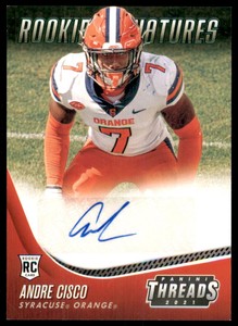 2021 Chronicles Draft Picks Threads Rookie Signatures Green #32 Andre Cisco