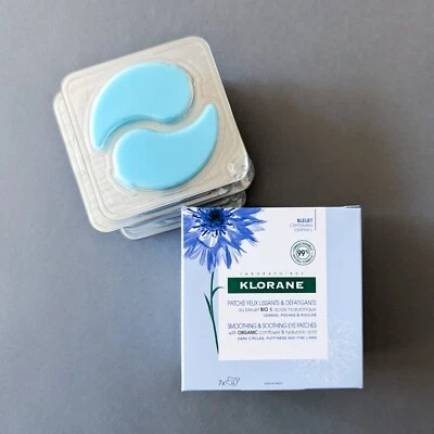 Klorane Smoothing & Soothing Eye Patches - Total 7 Treatments - Sealed - Image 1 of 4