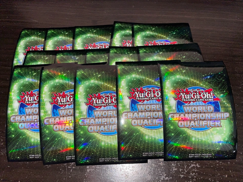 YUGIOH 2013 WORLD CHAMPIONSHIP QUALIFIER WCQ SLEEVES GREEN SET OF 15 EXTRA DECK - Image 1 of 1
