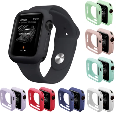 Funda protectora de silicona TPU para Apple Watch Ultra Series 9 8 7 6 5 Foto 1 de 4