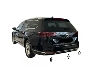 Difusor de parachoques de marco de escape cromado para VW Passat B8 Facelift a partir de 2019 - Imagen 1 de 5