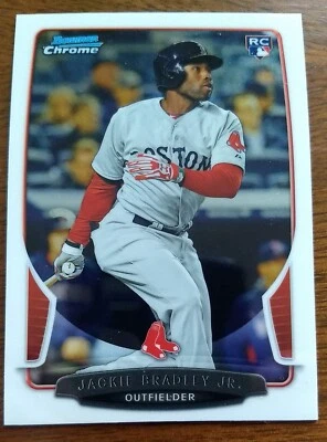 JACKIE BRADLEY JR. , 2013 BOWMAN CHROME #43 ROOKIE CARD, RED SOX - Image 1 of 2