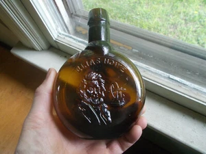 PONTILADO SOPLADO A MANO CLEVENGER BROS ELIAS HOWE FRASCO ÁMBAR EDICIONES MUSEO LTC - Imagen 1 de 6