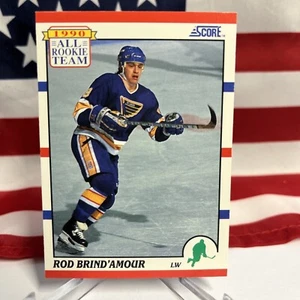 1990 Score All Rookie Team Rod Brind'Amour #328 Rookie RC - Picture 1 of 3