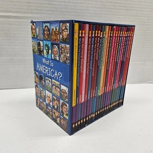 WHAT IS AMERICA Paperback Book Set Kid History Collection - 23 Books - Missing 2 - Picture 1 of 7