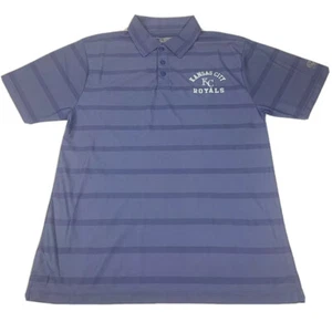 Kansas City Royals MLB mercancía genuina para hombre polo a rayas azules M 38-40 - Imagen 1 de 11