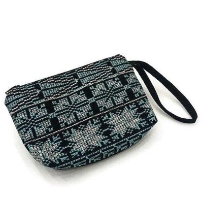 Pequeño Damas Mujeres Cremallera Muñequera Bolso de Mano 100% Bordado a Mano Cartera Hecho a Mano Foto 1 de 4