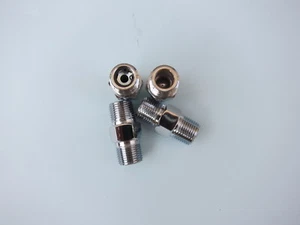 Lowrider Hydraulics 3/8" NPT male check valves, chrome, 5k psi, 4 pcs - Bild 1 von 6