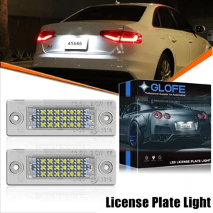 White LED License Plate Lamp For VW Caddy 3 Golf 5 Plus Passt Jetta B6 Touran T5 - Picture 1 of 7