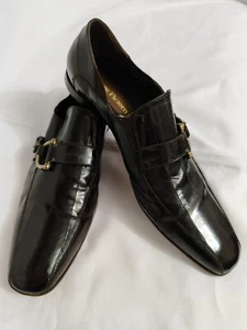Cesare Paciotti Eel Leather Brown Dress Shoe Men's Size 8.5 - Picture 1 of 20