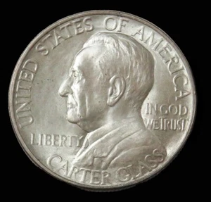 1936 LYNCHBURG SILVER 50c COMMEMORATIVE CHOICE MINT STATE COIN - Picture 1 of 2